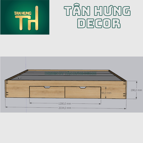 Alternative view of [FREESHIPHCM] GIƯỜNG NGỦ CAO 30CM KHÔNG ĐẦU GIƯỜNG DỄ DÀNG DI CHUYỂN THÁO LẮP