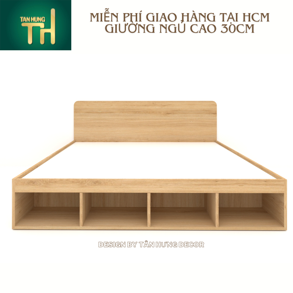 Alternative view of [FREESHIP] GIƯỜNG NGỦ CAO 30CM CÓ HỘC ĐUÔI GIƯỜNG TIỆN LỢI KHUNG XƯƠNG SẮT CỨNG CÁP CHẮN CHẮN